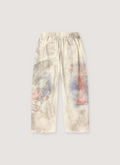 Vale Forever Nostalgia Sweatpants Dirty White cream, distressed dirty look, with faded graphics all over, back view Vale Forever Nostalgia Sweatpants Dirty White - Image 2 | Authenticated at Pieces Los Angeles