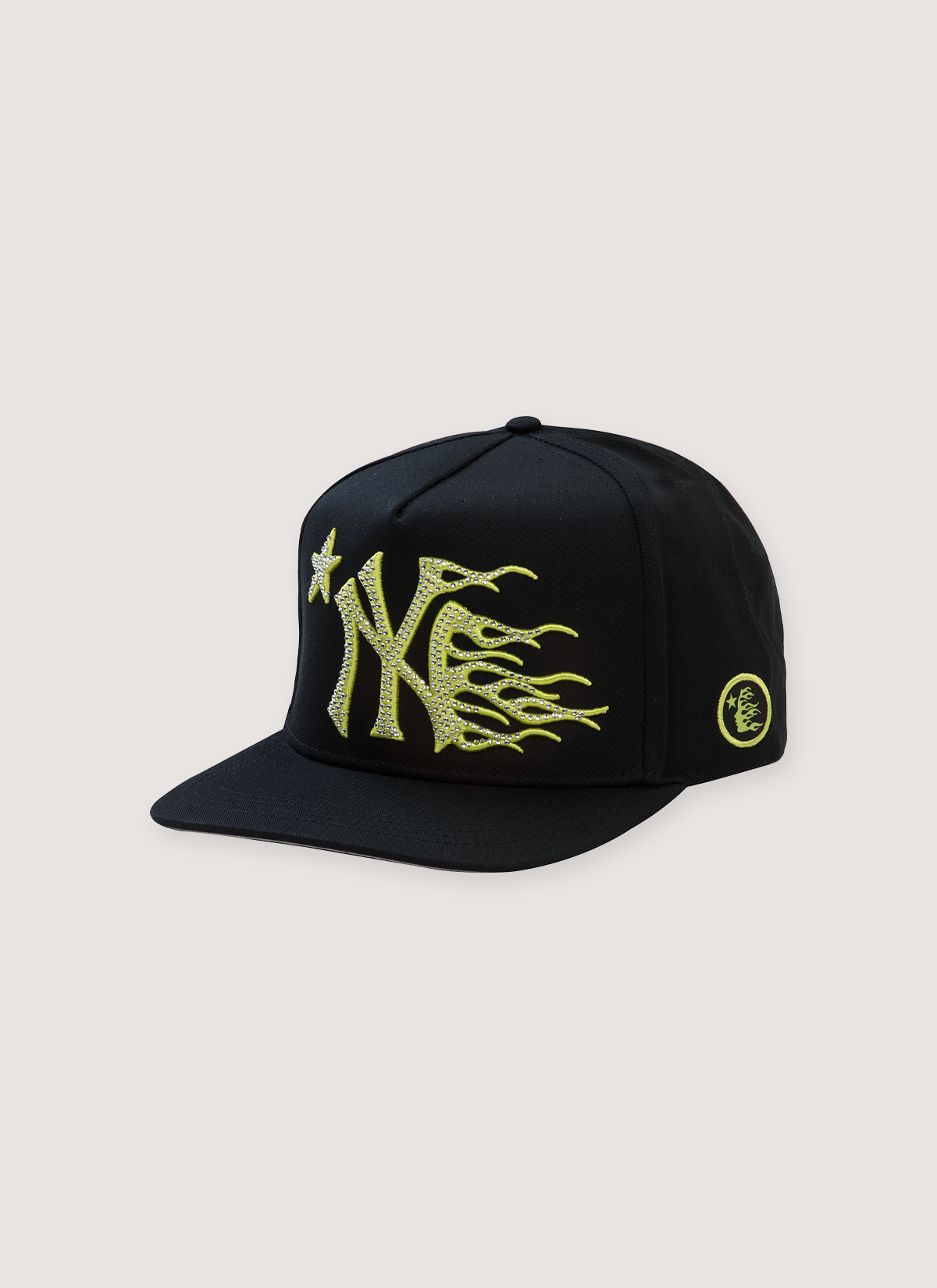 Hellstar NY Snapback Black Neon