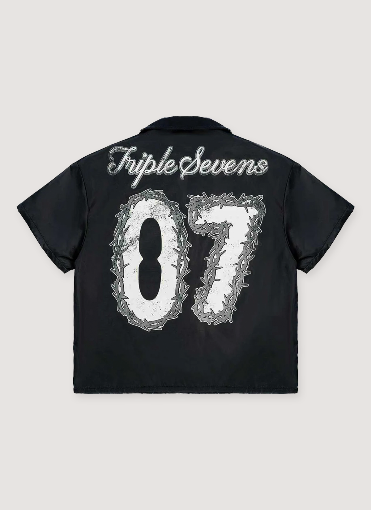 Triple Sevens Nylon Button Up Shirt Triple Sevens Nylon Button Up Shirt - Image 2 | Authenticated at Pieces Los Angeles