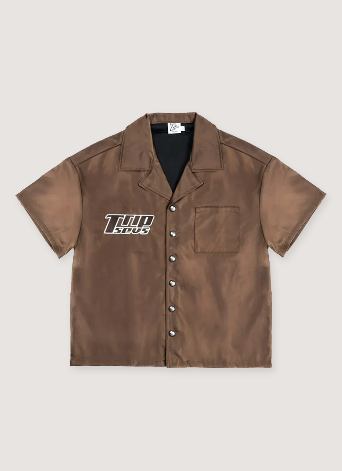 Triple Sevens Nylon Button Up Shirt Triple Sevens Nylon Button Up Shirt - Image 6 | Authenticated at Pieces Los Angeles