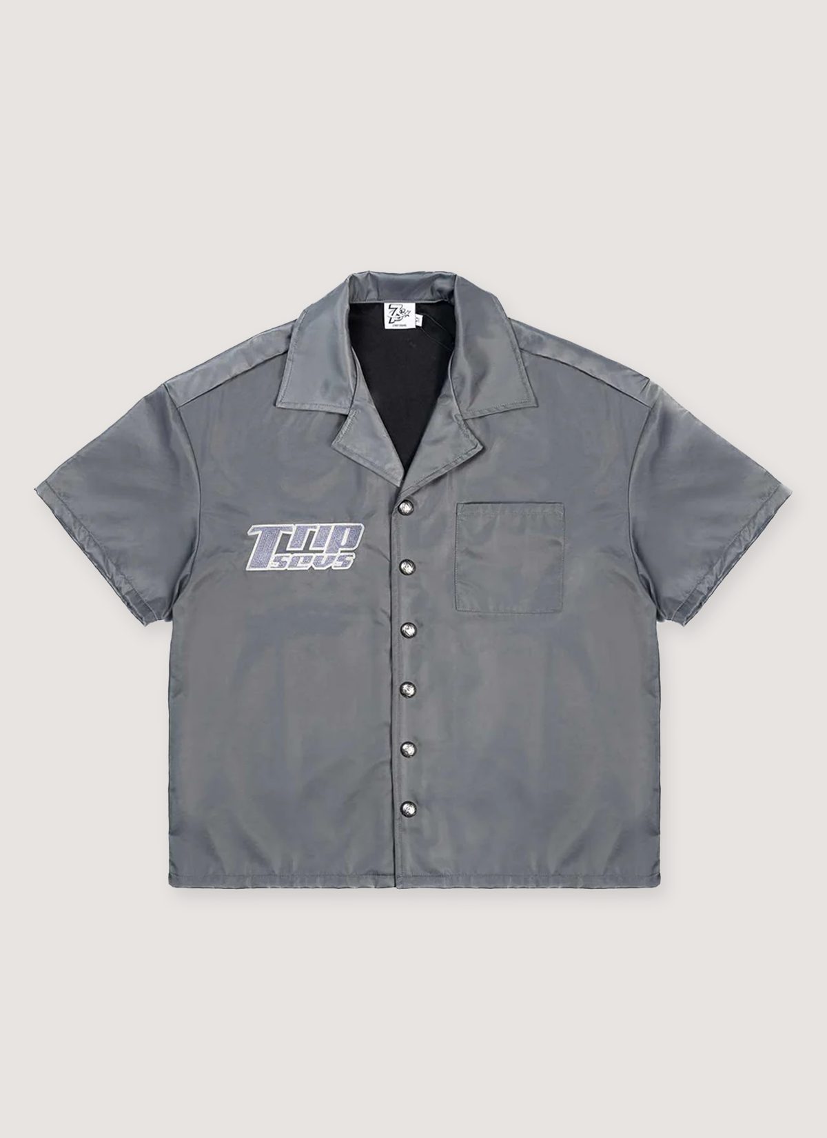 Triple Sevens Nylon Button Up Shirt Triple Sevens Nylon Button Up Shirt - Image 5 | Authenticated at Pieces Los Angeles