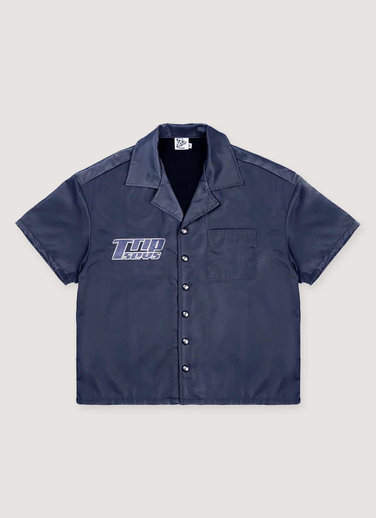 Triple Sevens Nylon Button Up Shirt Triple Sevens Nylon Button Up Shirt - Image 3 | Authenticated at Pieces Los Angeles