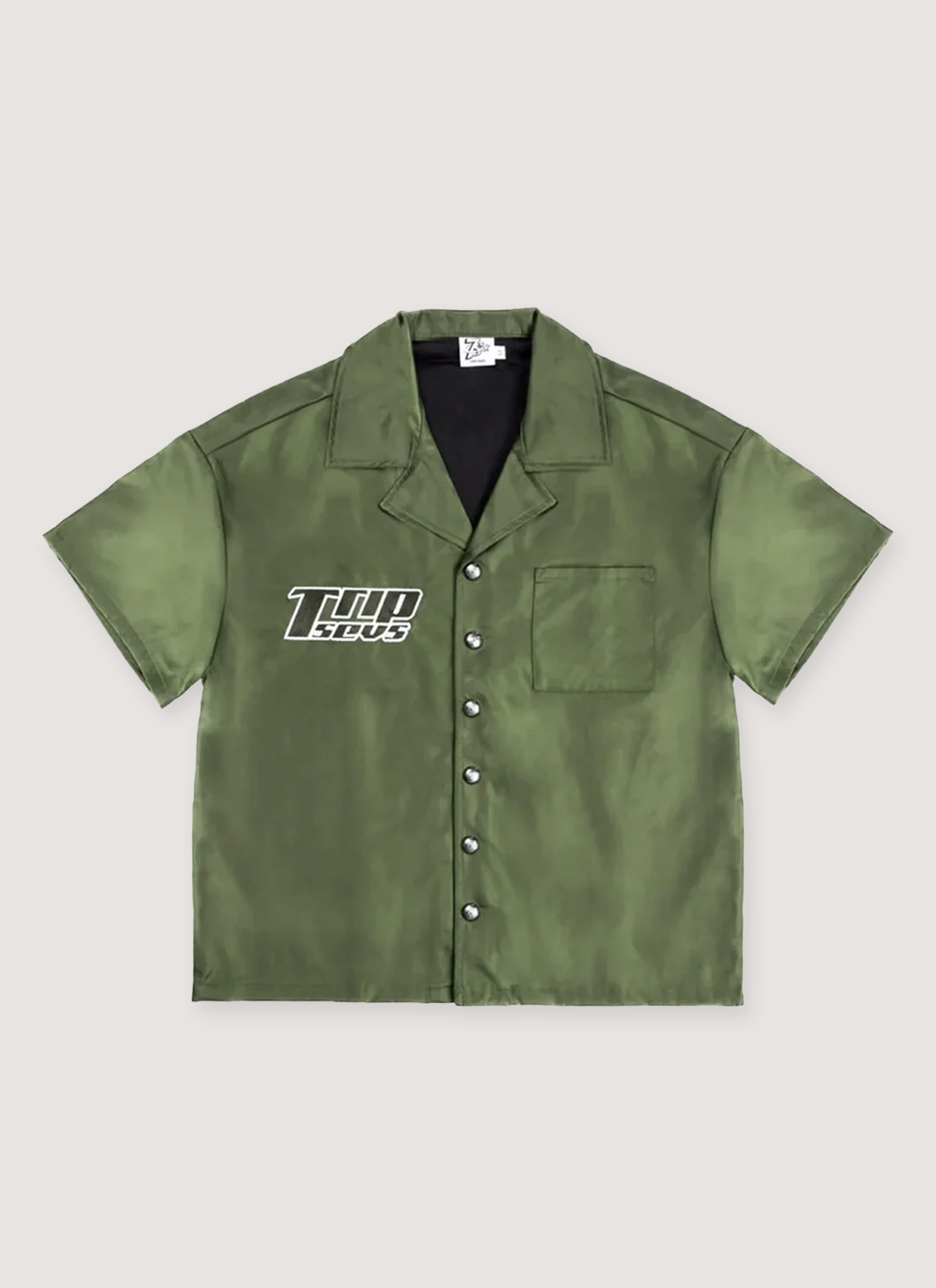Triple Sevens Nylon Button Up Shirt Triple Sevens Nylon Button Up Shirt - Image 7 | Authenticated at Pieces Los Angeles