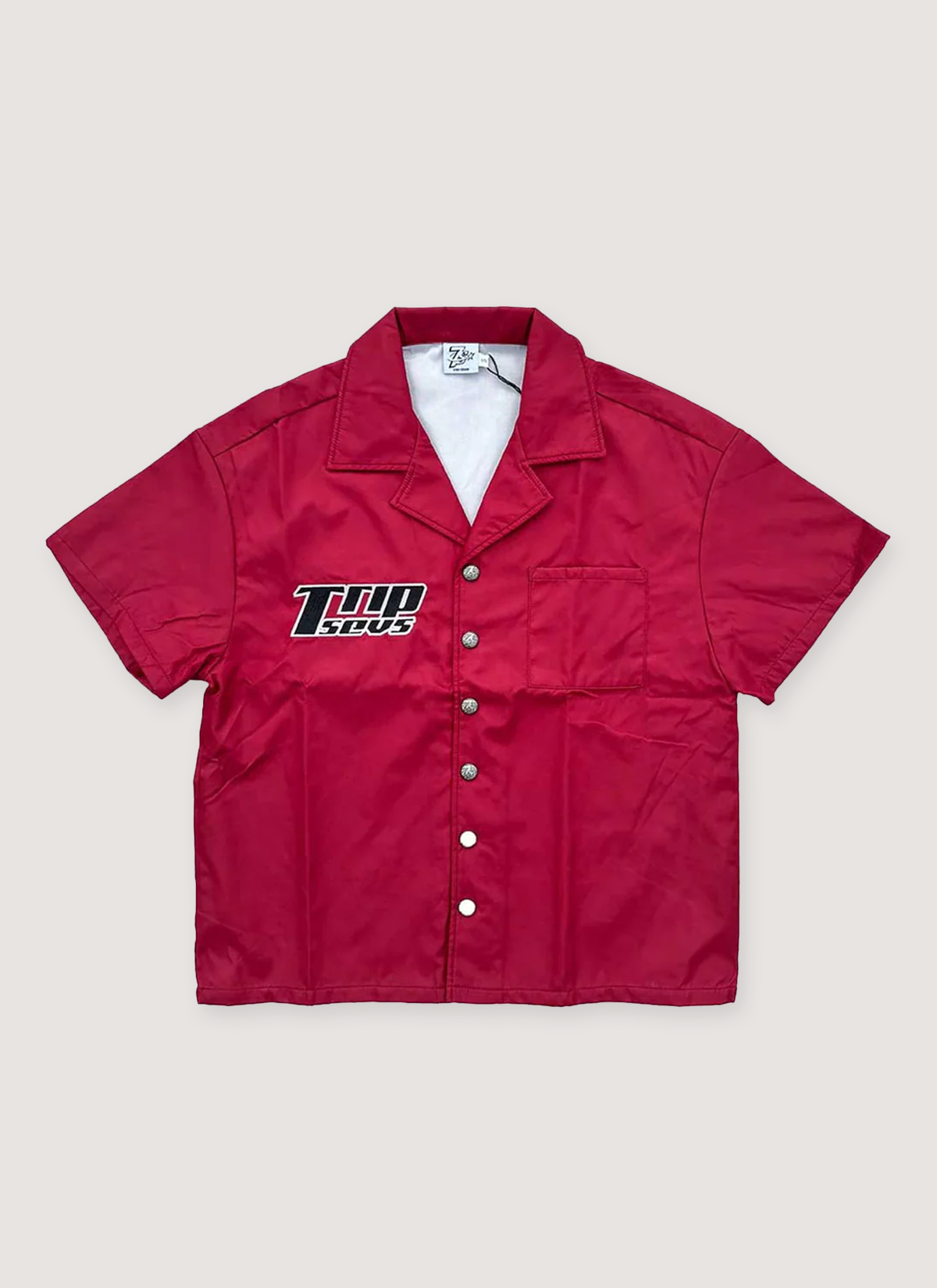 Triple Sevens Nylon Button Up Shirt Triple Sevens Nylon Button Up Shirt - Image 4 | Authenticated at Pieces Los Angeles