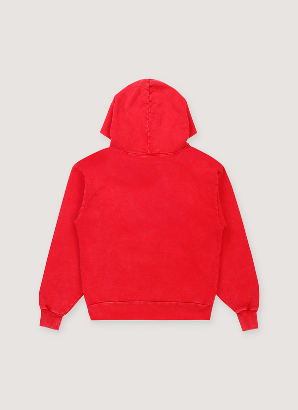 Sp5der Worldwide OG Logo Sweatshirt Red Yellow alternate view - Shop at Pieces Los Angeles