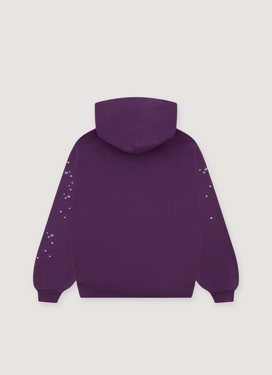 Sp5der Worldwide Star OG Web Sweatshirt Purple