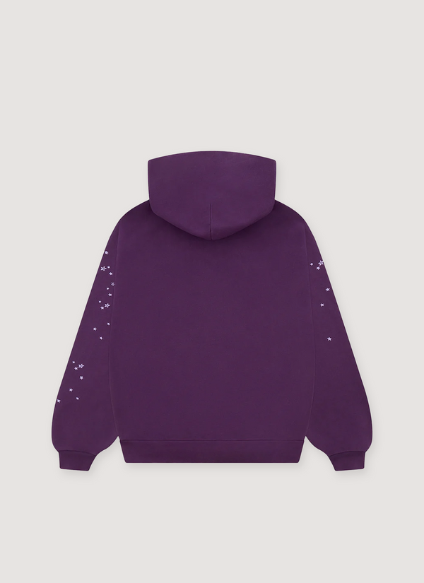 Sp5der Worldwide Star OG Web Sweatshirt Purple alternate view - Shop at Pieces Los Angeles