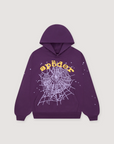 Sp5der Worldwide Star OG Web Sweatshirt Purple