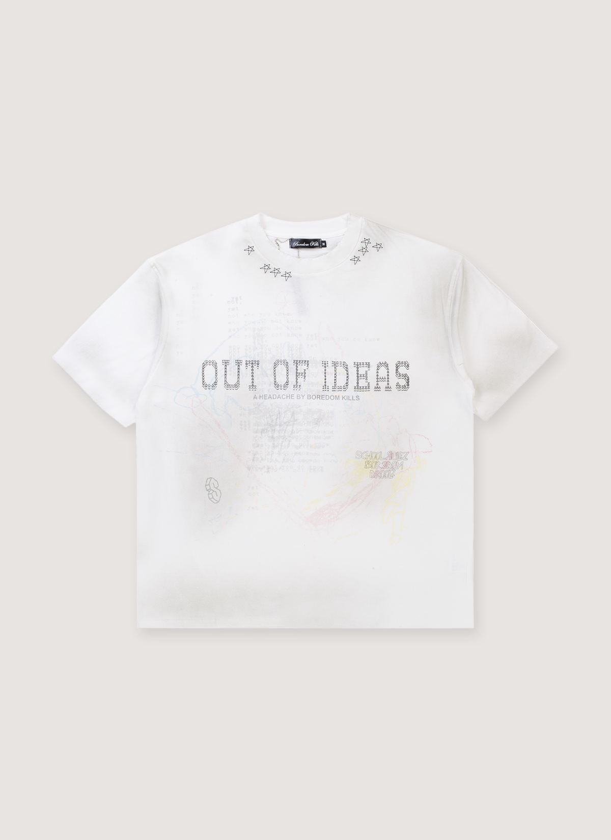 Boredom Kills Out of Ideas Tee Vintage White