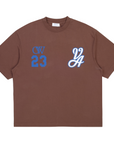 Off-White 23 Varsity Skate Tee Chocolate