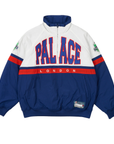 Palace Breakout Half Zip Bomber White Navy