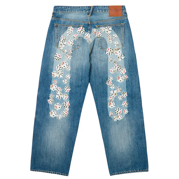 Palace x Evisu Dice Denim Jeans Light Wash – PIECES