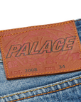 Palace x Evisu Dice Denim Jeans Light Wash