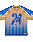 Palace Meshy Stripe Jersey Blue Gold