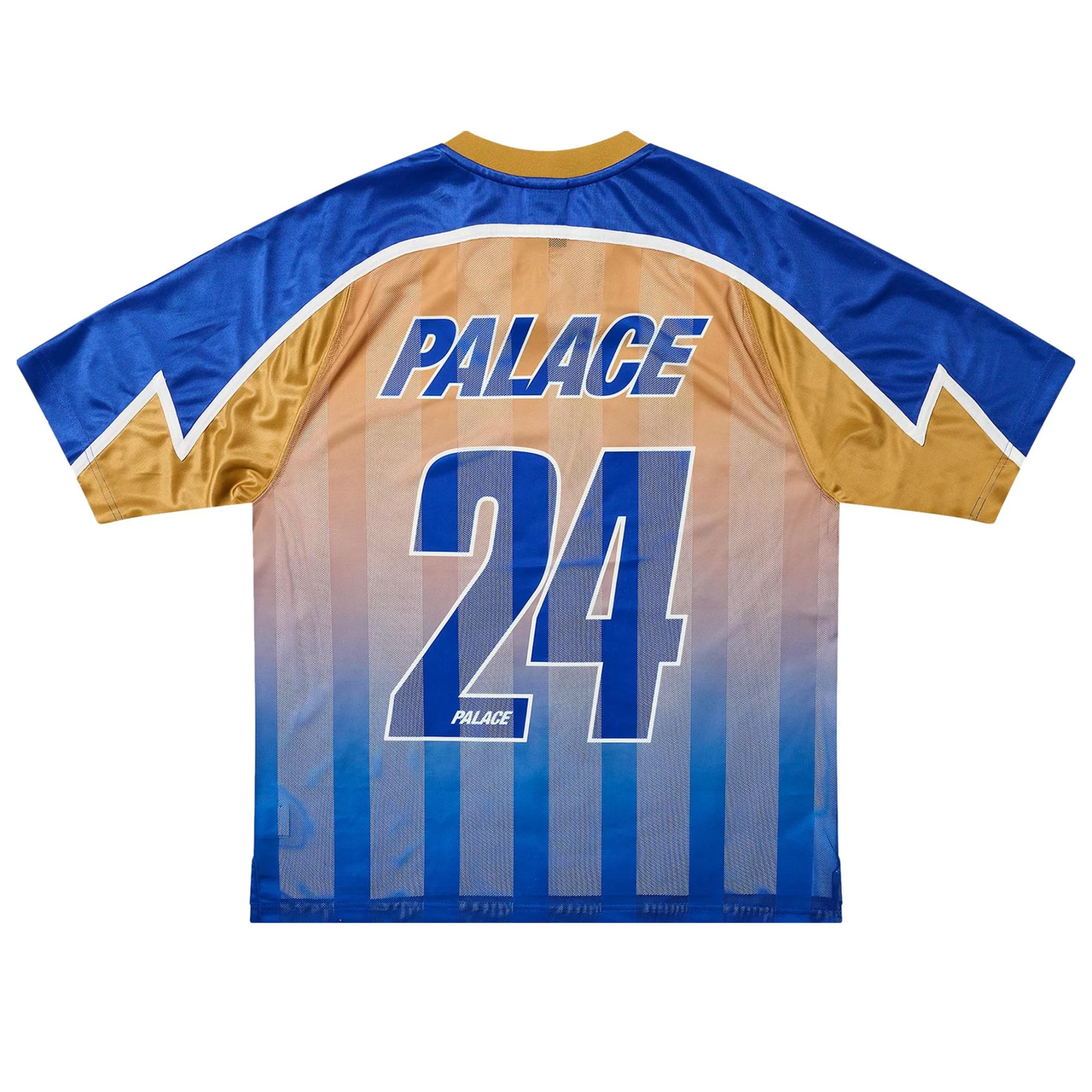 Palace Meshy Stripe Jersey Blue Gold