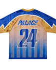 Palace Meshy Stripe Jersey Blue Gold