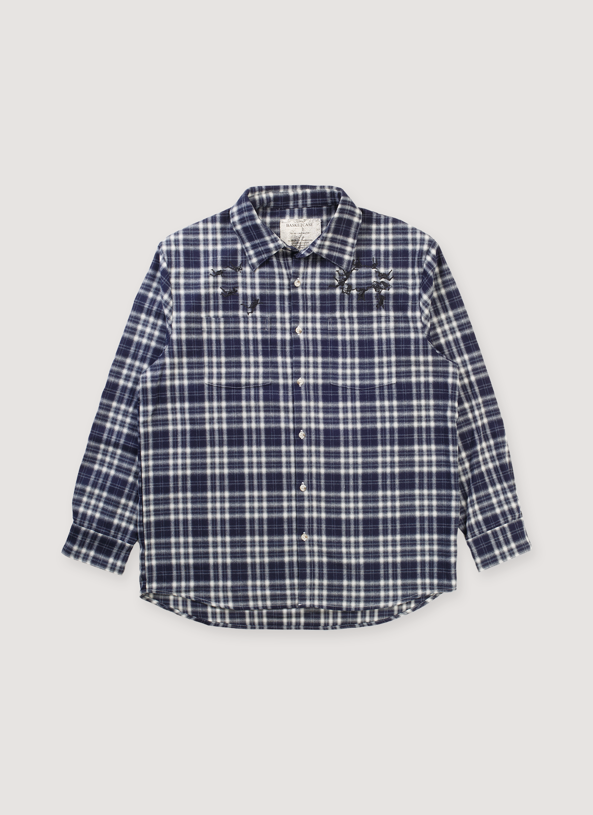 Basketcase Parachute Flannel Navy Basketcase Parachute Flannel Navy - Image 1 | Authenticated at Pieces Los Angeles