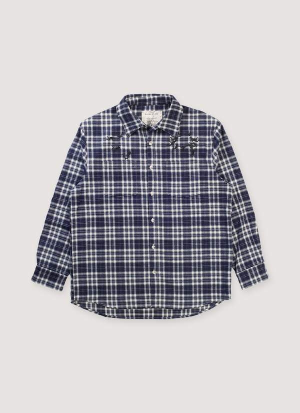 Basketcase Parachute Flannel Navy Parachute Flannel Navy - Authenticated Shirts | Pieces Los Angeles