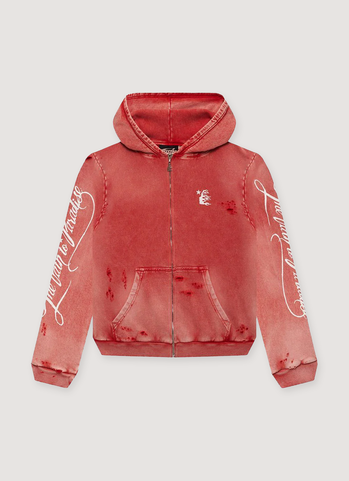 Hellstar Path to Paradise Zip Up Vintage Red
