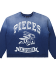 Pieces Behavioral Crewneck Sweater Vintage Navy