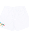 Pieces Rings Mesh Shorts White