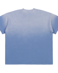 Pieces Stencil Tee Washed Pacific Blue