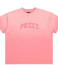 Pieces Stencil Tee Washed Rose