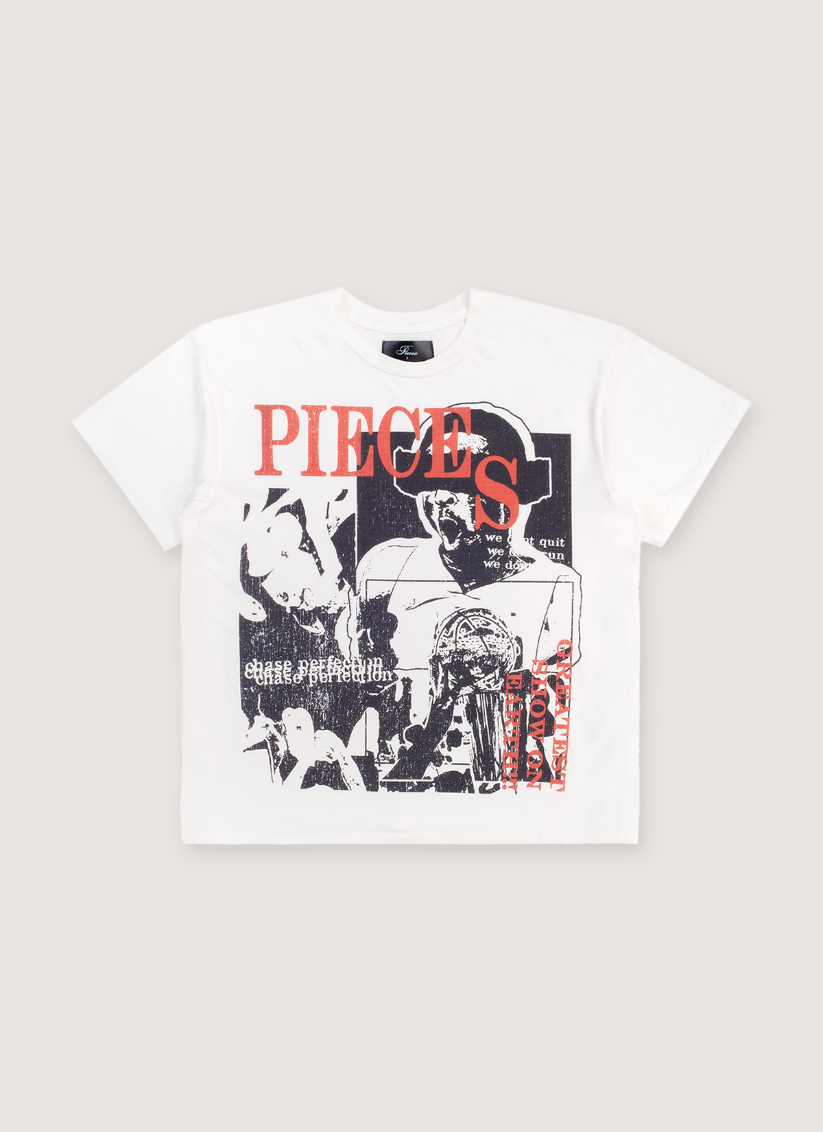 Pieces Chasing Perfection Tee Ivory