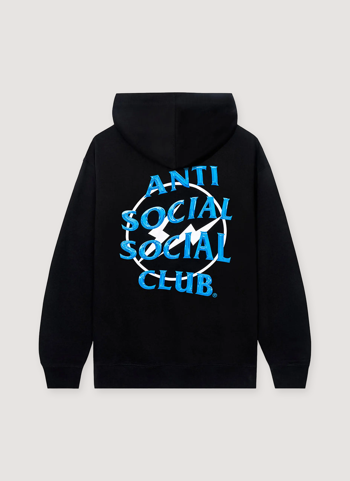 Anti Social Social Club DS ASSC Grey Logo Cigarette USUAL WHITE Hoodie in hand Anti Social Social Club DS ASSC Grey Logo Cigarette USUAL WHITE Hoodie in hand