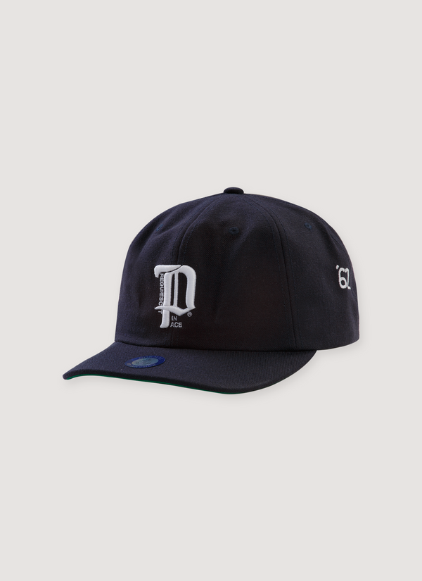 Paly Hollywood RI'P" Hat Dark Navy with P logo on the front RI'P" Hat Dark Navy - Authenticated Hats | Pieces Los Angeles