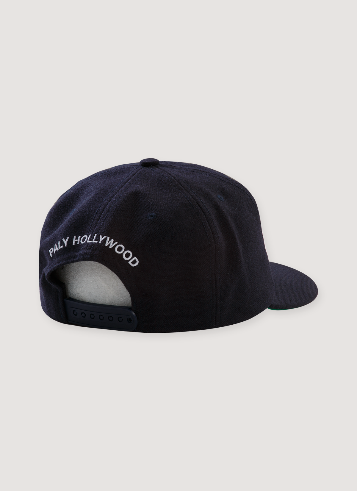 Paly Hollywood RI'P" Hat Dark Navy from the back with Paly Hollywood written on the back