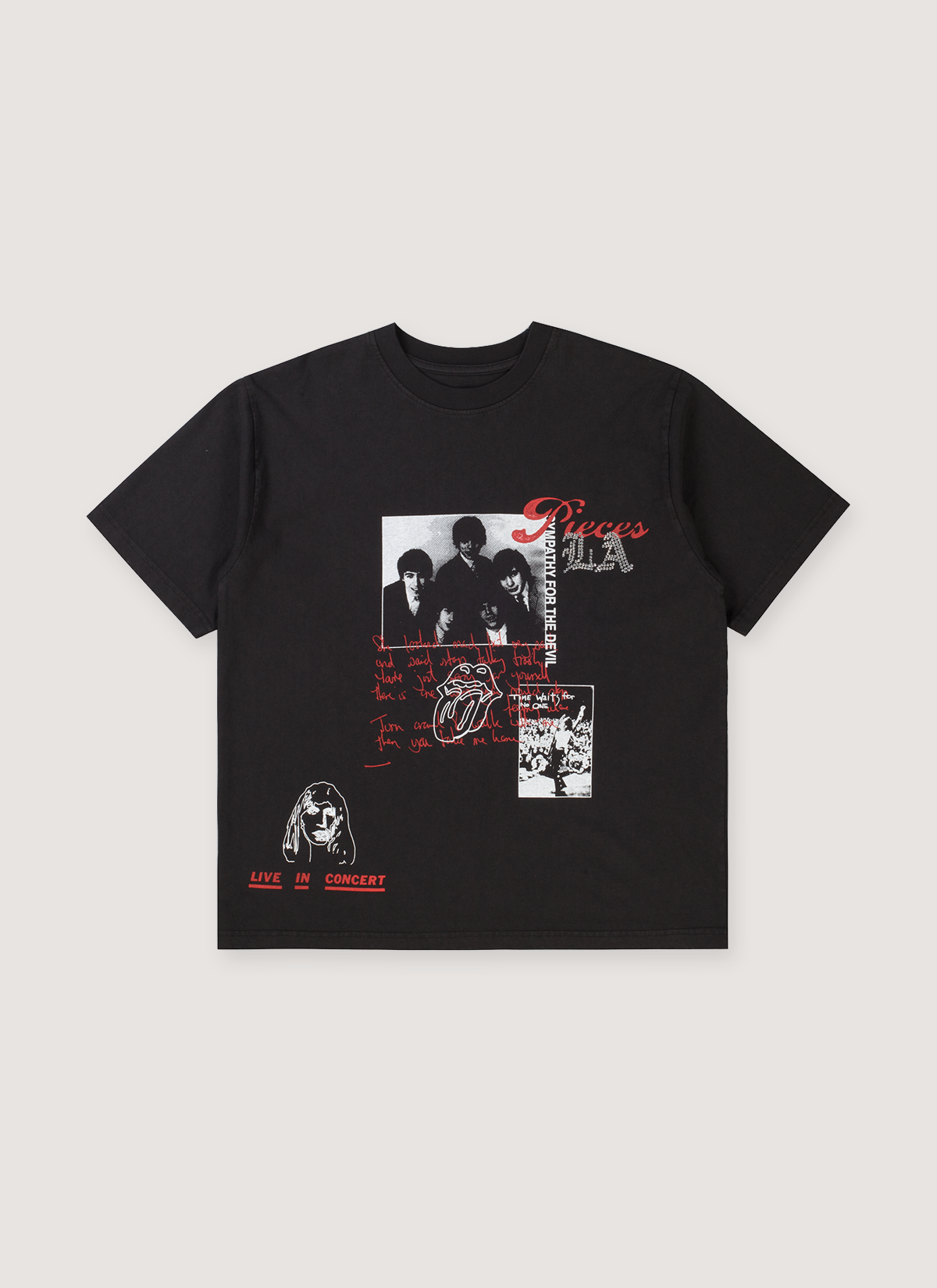Pieces Sympathy Tee Vintage Black