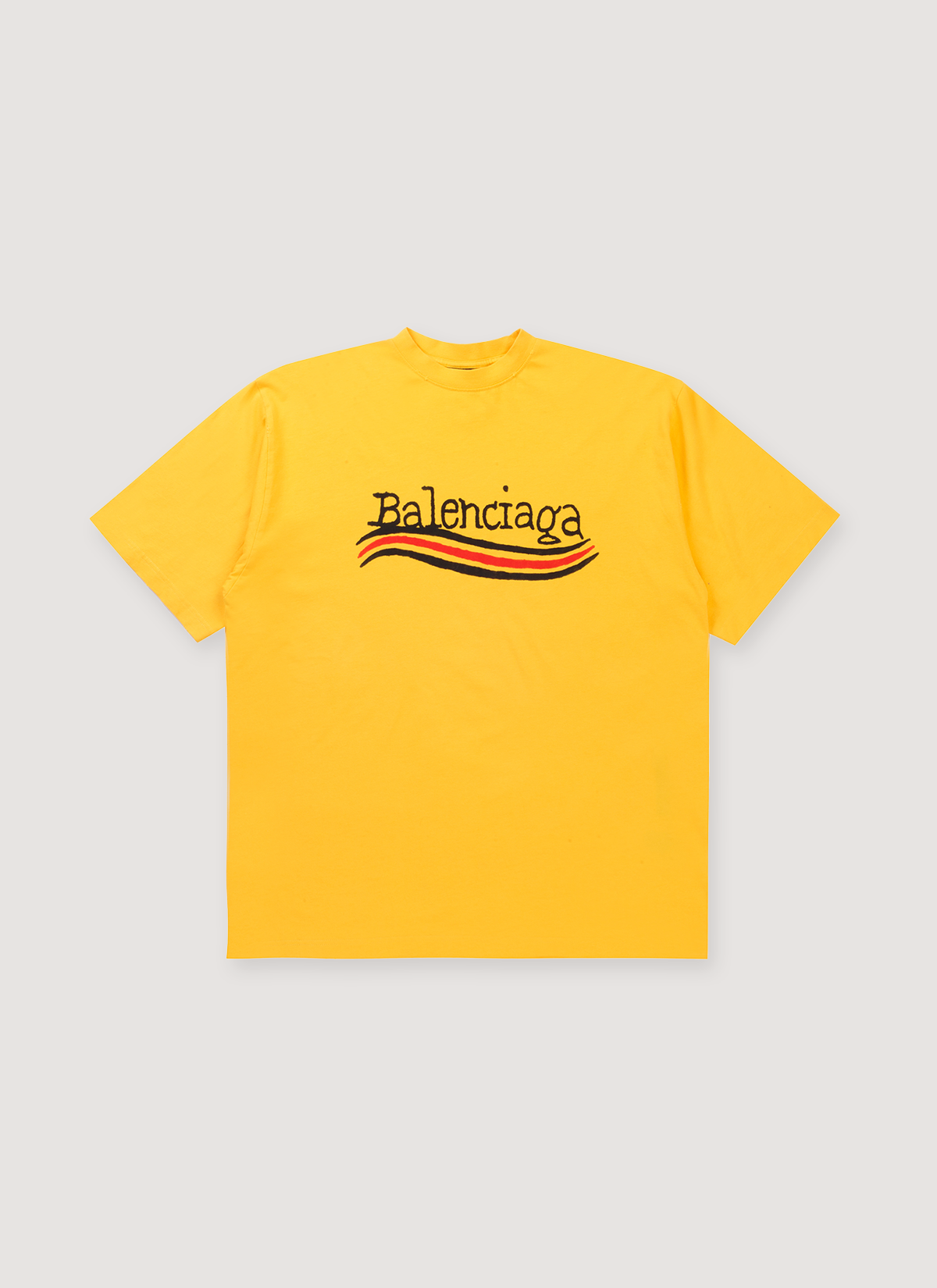 Balenciaga Hand Drawn Political Tee Maize