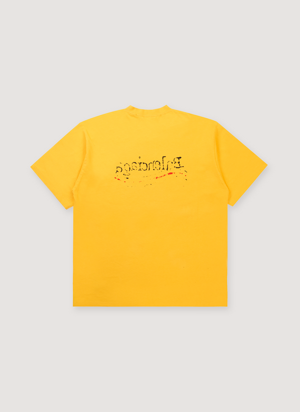Balenciaga Hand Drawn Political Tee Maize alternate view - Shop at Pieces Los Angeles