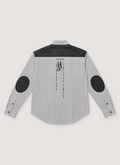 Richil Melancholy Portrait Button Down Shirt Grey Richil Melancholy Portrait Button Down Shirt Grey - Image 2 | Authenticated at Pieces Los Angeles