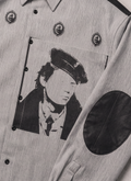 Richil Melancholy Portrait Button Down Shirt Grey Richil Melancholy Portrait Button Down Shirt Grey - Image 3 | Authenticated at Pieces Los Angeles