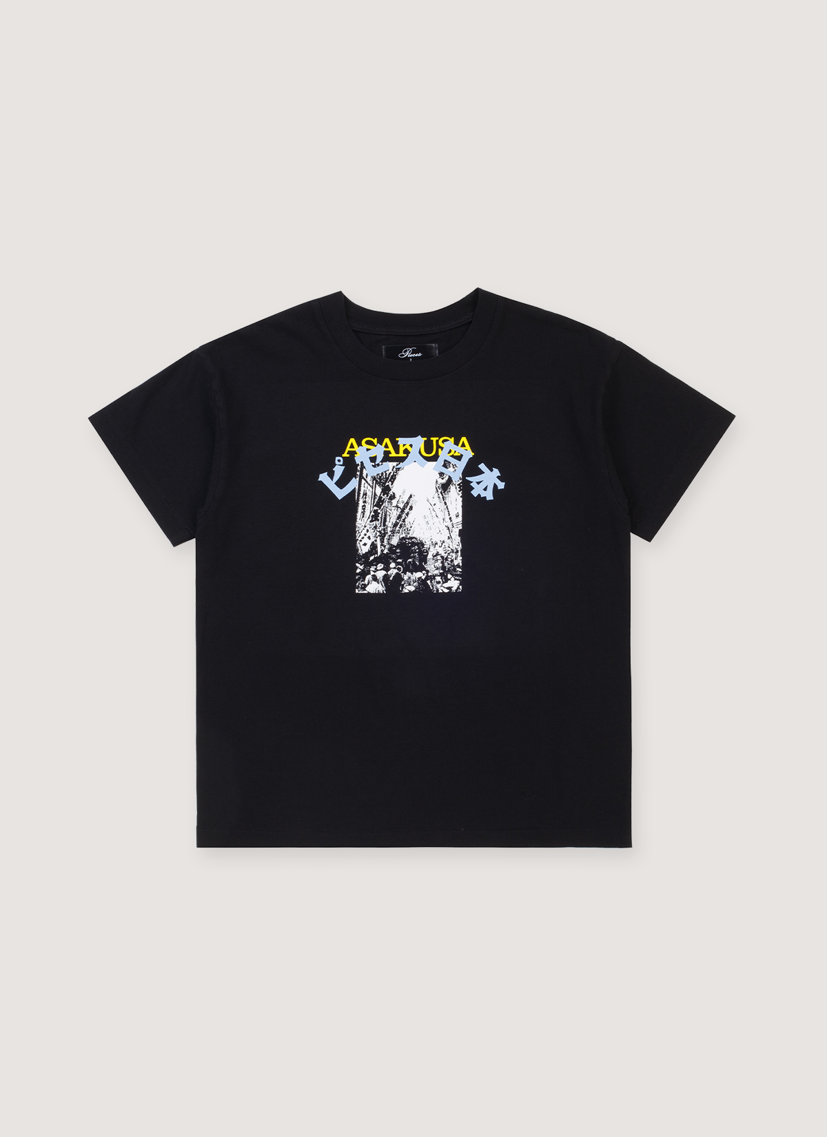 Pieces Post Card Tee Black