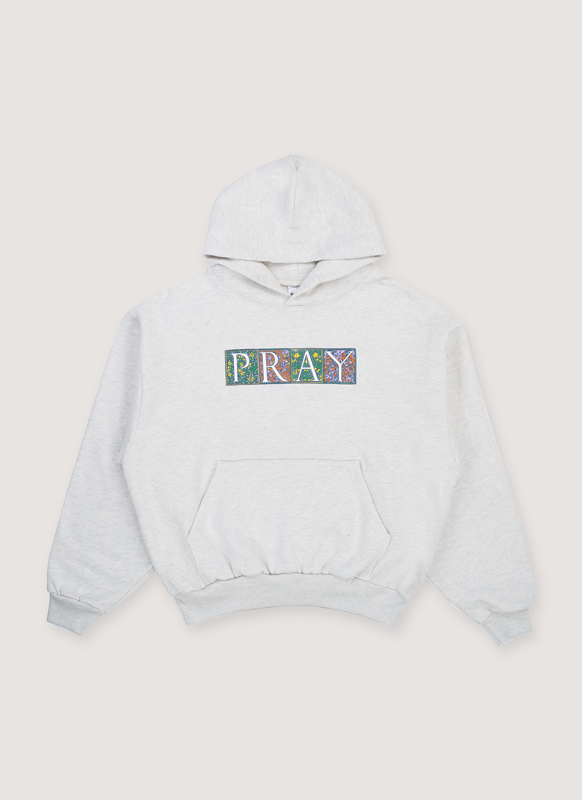 Basketcase Gallery PRAY Sweatshirt Heather Grey