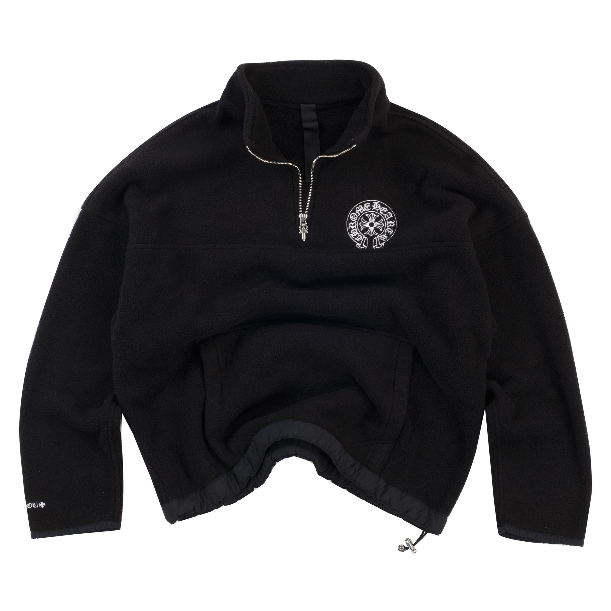 Chrome Hearts Quarter Zip Polar Fleece Quarter Zip Jacket Black (Pre-Owned)