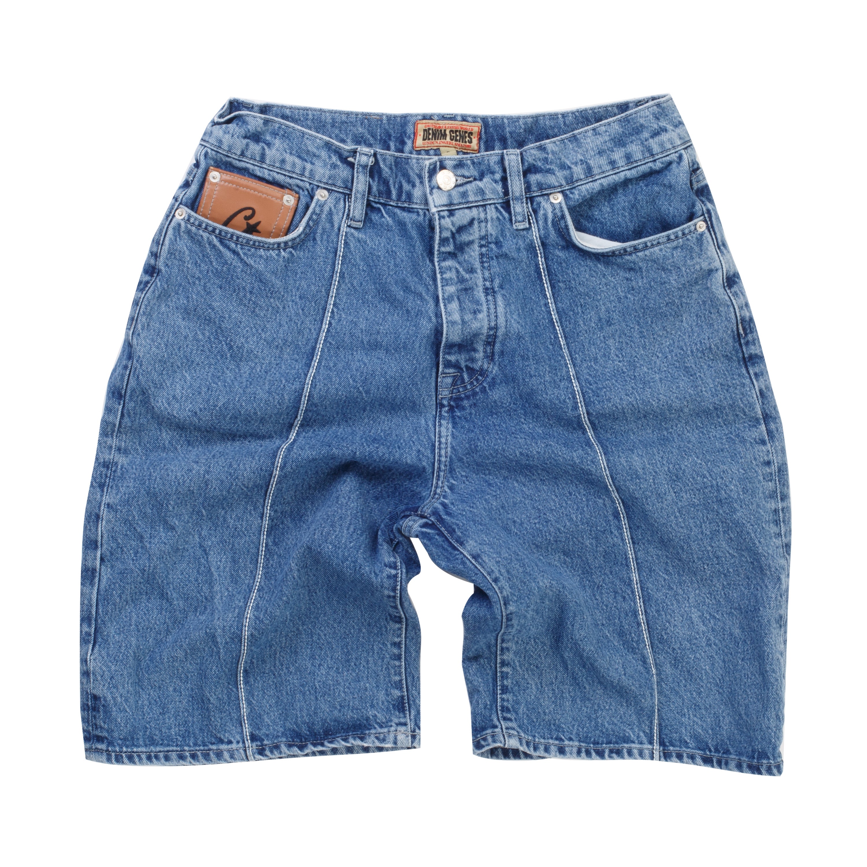Buy Corteiz C-Star Denim Shorts 'Faded Blue' - 7892