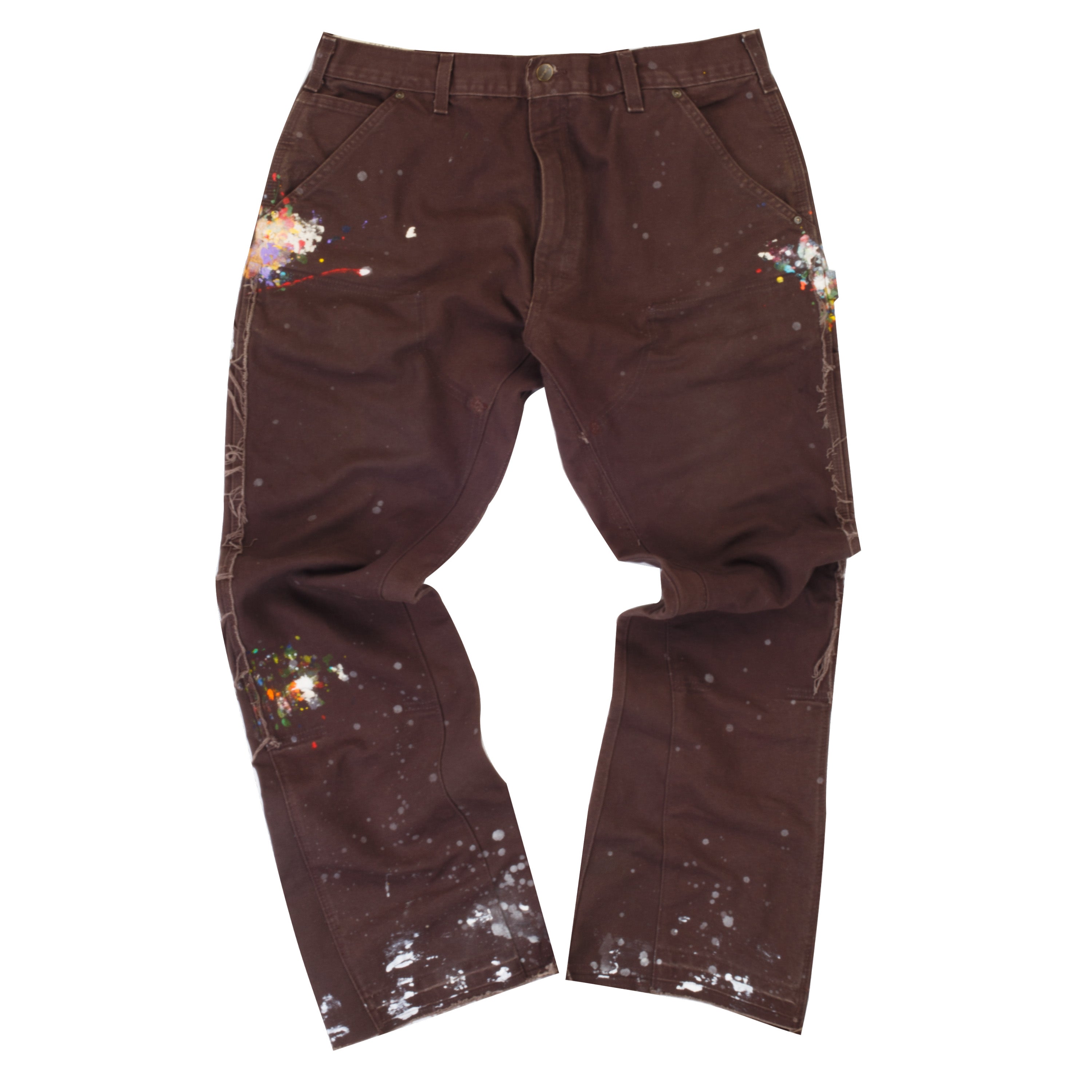 Gallery Dept Black Paint Splatter Flare Carpenter Jeans