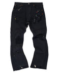 Gallery Dept. LA Workshop Flare Jeans Black Painted (Pre-Owned)