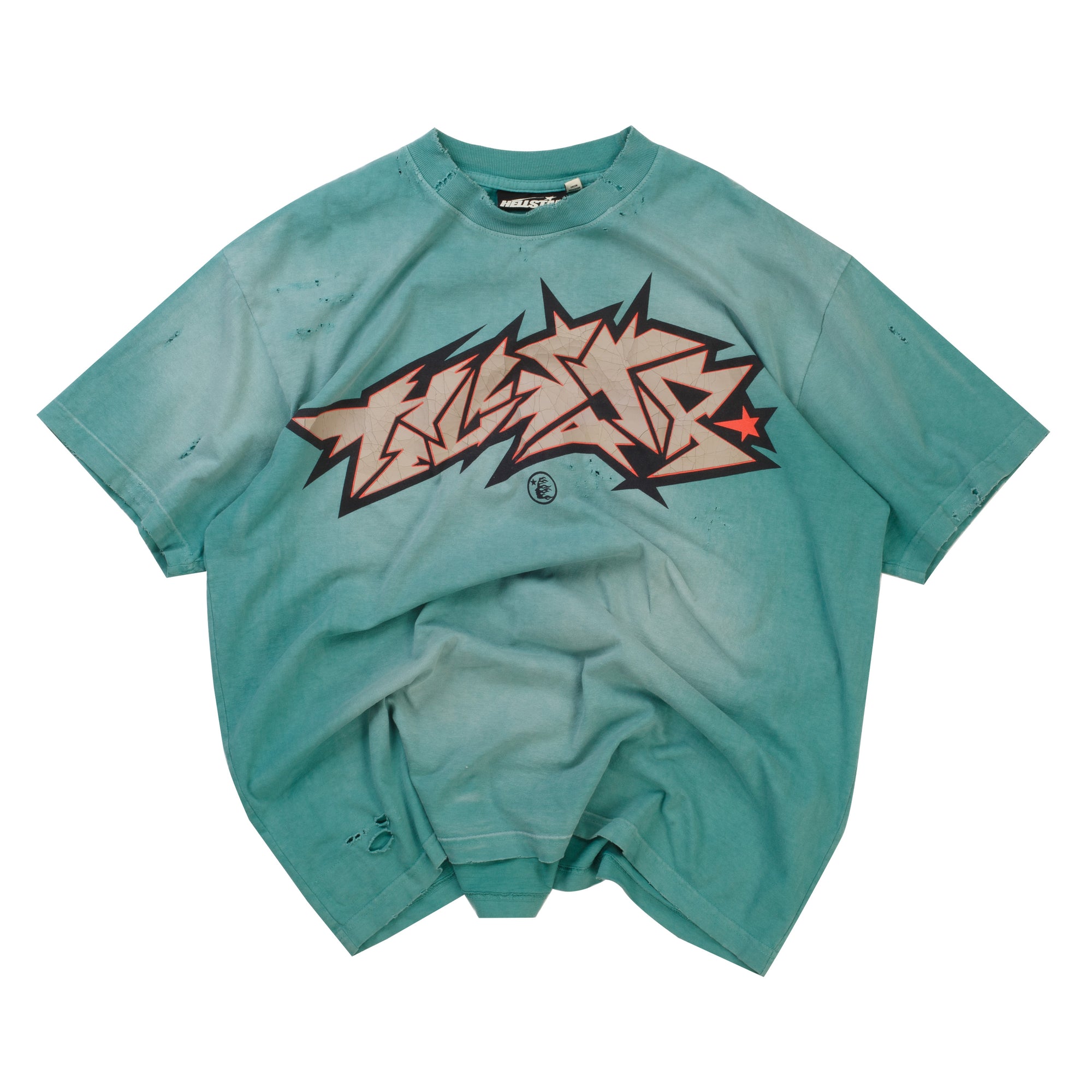 Hellstar Crack Logo Tee Green (Pre-Owned)