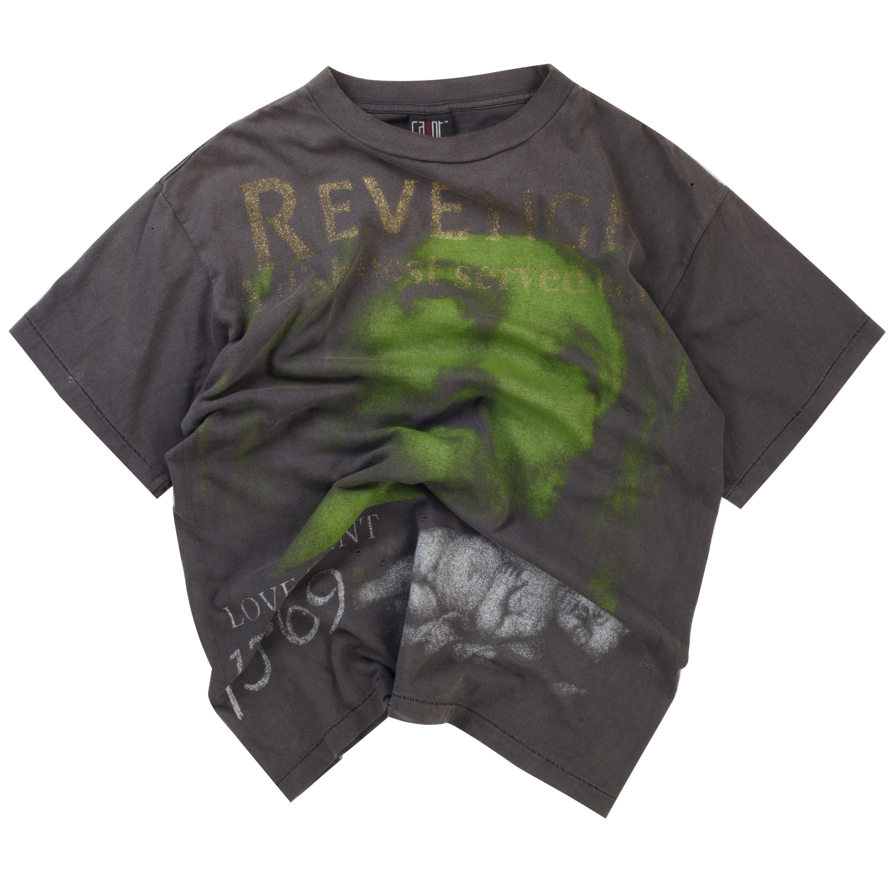トップス SAINT MICHAEL BerBerJin SS REVENGE TEE Saint Michael x BerBerJin Revenge Tee Vintage Black (Pre