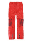 Who Decides War Moto Leather Pants Crimson