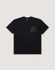Pieces P Star Flame Tee Tonal Black V2