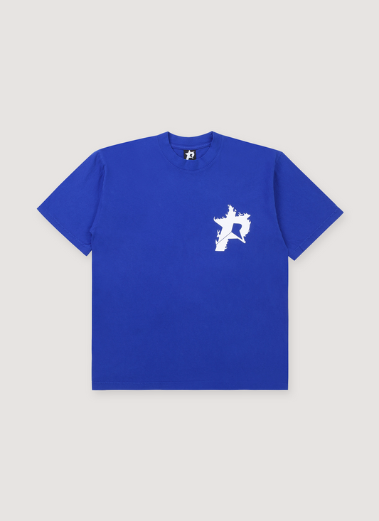 Pieces P Star Flame Tee Dodger Blue