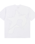 Pieces P Star Flame Tee Tonal White