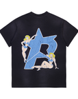 Pieces Beach Bum P Star Tee Washed Black