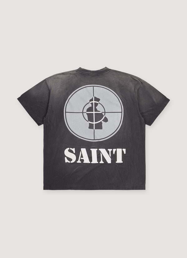 Saint Michael Public Enemy Saint Enemy Tee Vintage Black alternate view - Shop at Pieces Los Angeles